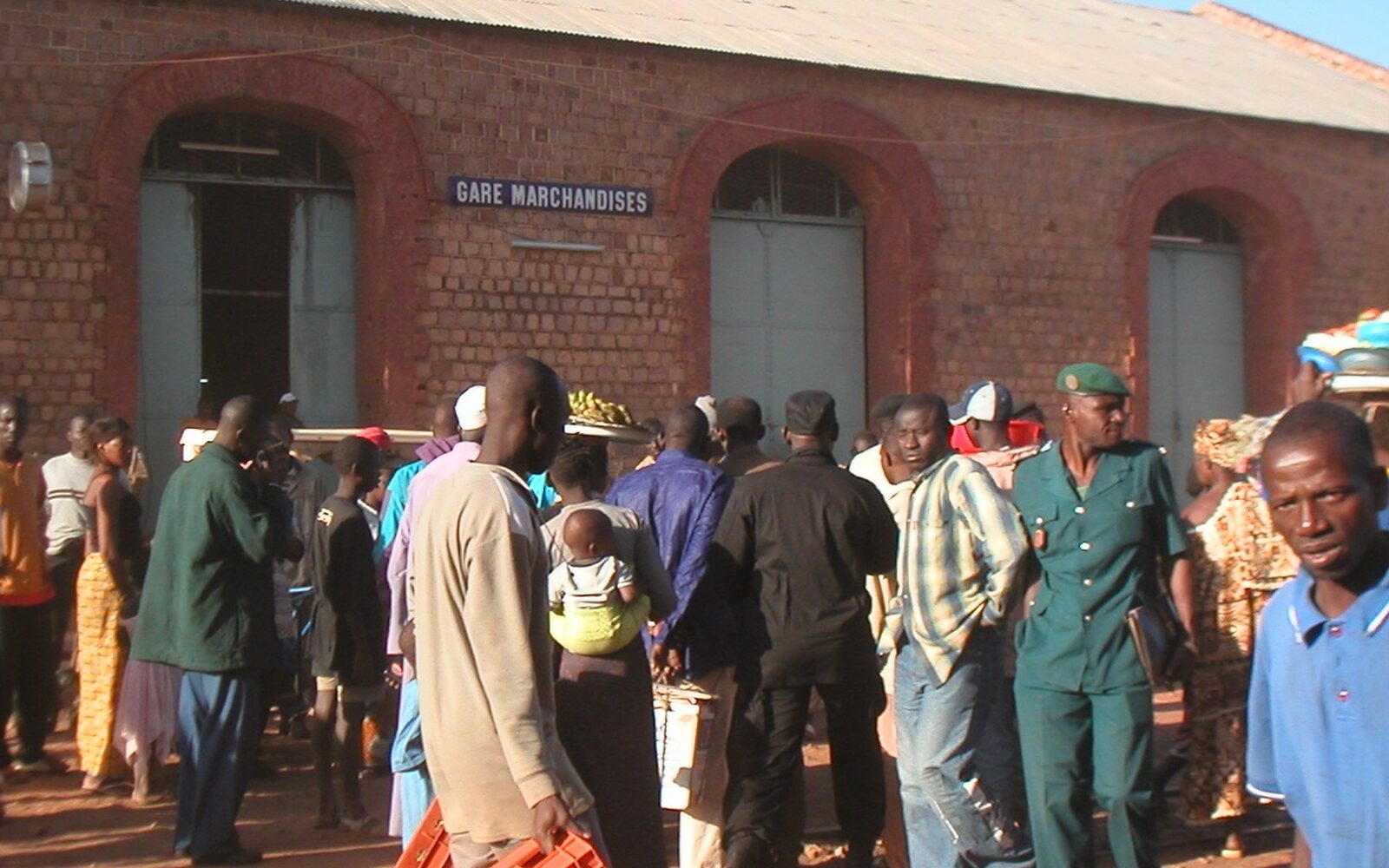 Cargo and documents being checked during a freight inspection